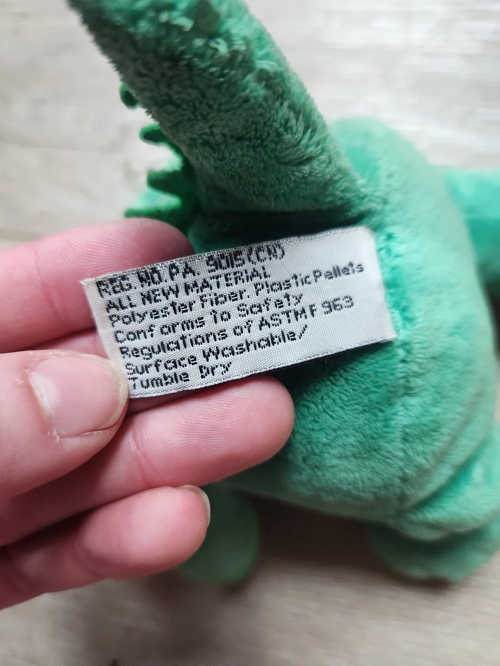Green Plush Alligator Toy with 'Florida' Embroidery